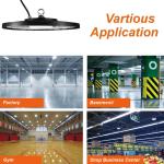 Black Housing Industrial LED High Bay Light 100watt 150watt 200watt 13000