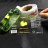 Buy cheap Custom Vinyl Clear Transparent Label Sticker Matte Beverage Water Juice from wholesalers