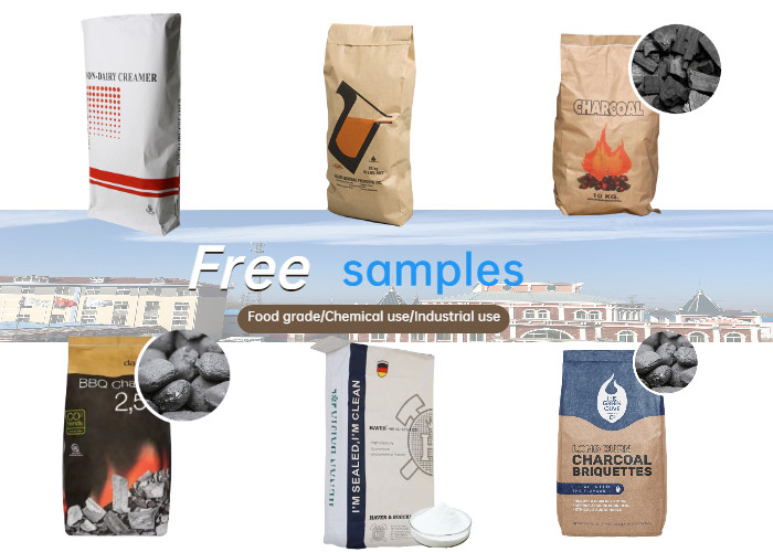 Pregelatinized Starch Kraft Paper Sack 15kg 20kg 25kg Paper Valve Bags