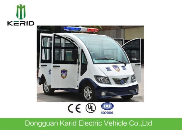 4kw AC Motor Electric Patrol Car / Electric Pickup Cart With Top Alarm Lamp Mini