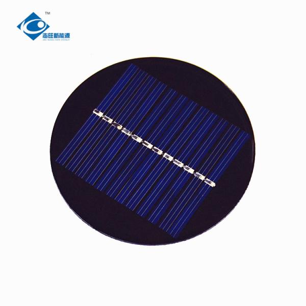 0.4 Watt transparent thin film solar panel ZW-R75 Round Shaped Φ75X2.5mm Mini