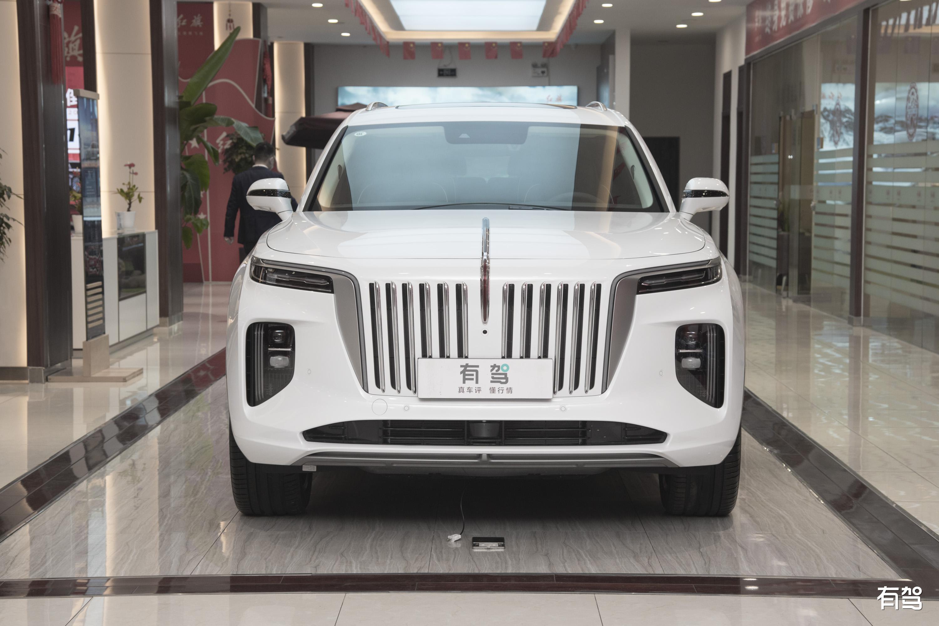 Best 660km Luxury Hongqi E-HS9 Electric EV Super Large Power High Max speed new energy vehicles Functions Chinese Brand used Car