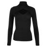Buy cheap Autumn Slim Fit Sexy High Collar Long Sleeve Threaded Top Fashion Pure Color from wholesalers