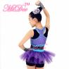 Buy cheap Stage Performan Kids Dance Clothes , Sporty Girls Sequin Vest Glitter Tutu Style Skirt With Biketard Under from wholesalers