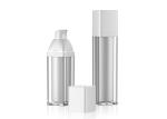 30ml 50ml Double Walled Plastic Airless Pump Bottles Acrylic Airless Bottle