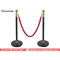 Buy cheap Stainless Steel Security Bollards Crowd Control With Velvet Rope Stanchions product