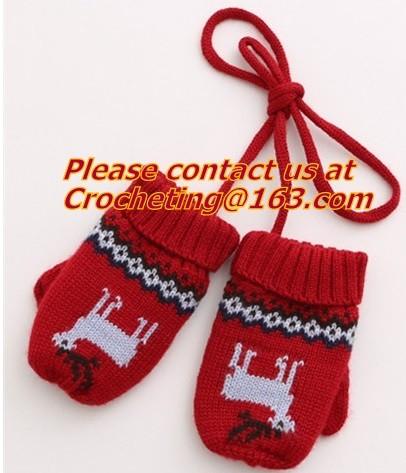 Buy cheap 100% acrylic knitted baby lovely jacquard glove, New Product Acrylic Cotton Jacquard Knitt from wholesalers