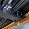 Buy cheap Modern Aluminum Terrace Canopy Roof Louvered Arbours Rot Proof Wooden Coated Pergola from wholesalers