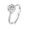 Buy cheap Hot Sale Lab Grown Diamond Ring 18K White Gold for Gifts and Parties Beautiful design Diamond ring Round Shape Ring from wholesalers