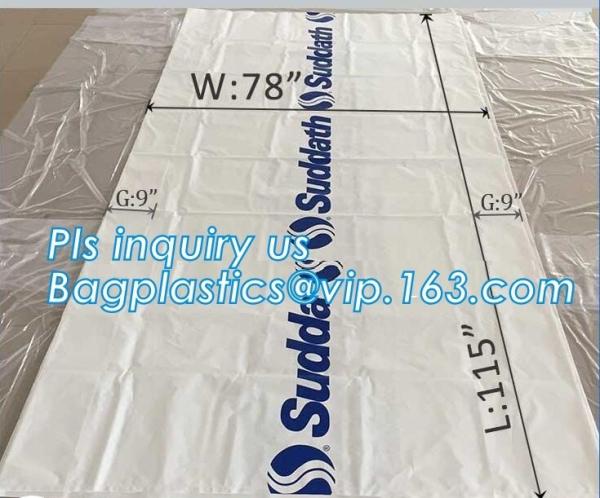 Buy cheap pe bag pallet cover plastic bag sqaure bottom bag, 54 x 44 x 96" 1 Mil ldpe Clear Pallet Covers, top covers clear plasti from wholesalers