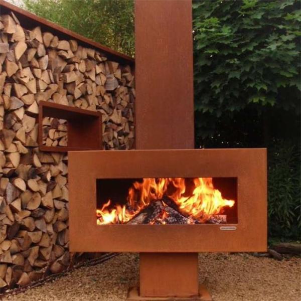 Buy cheap Freestanding Garden Metal Outdoor Fireplace Corten Steel Wood Burning Stove from wholesalers