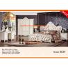Buy cheap French country antique luxury oak veneer leather bedroom furniture from wholesalers
