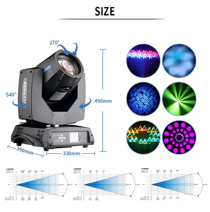 AC100V-240V 50/60HZ Input Voltage 230 Sharpy Beam Light for Disco DJ Bar KTV Stage