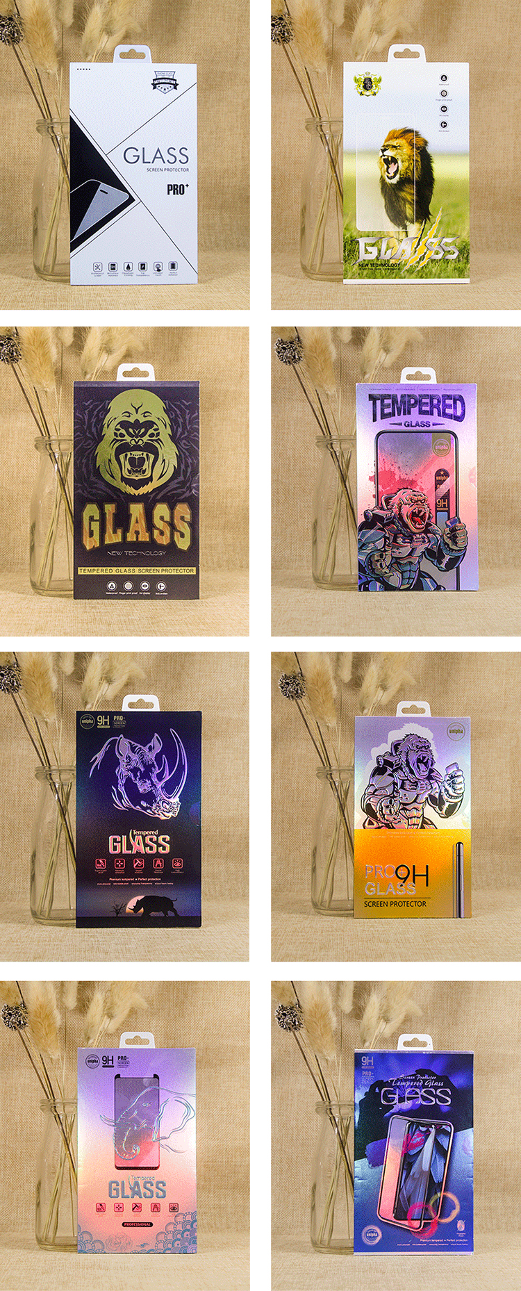 GATHE Protective Film Phone Case Boxes Mobile Cover Packaging Kraft Paper
