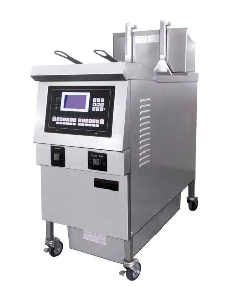 Buy cheap Auto Lift&Down One Pot Two Baskets Gas Heating Chips Open Deep Fryer from wholesalers
