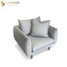 Buy cheap Customized Modern Hotel Restaurant Leather Leisure Chair With Solid Wood Legs from wholesalers