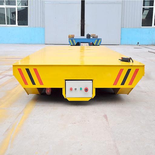 Battery Powered Transfer Cart 6 Tons Stainless Steel Platform Electric Transport