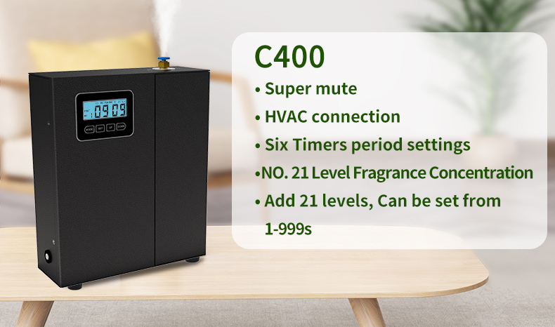 High Quality Commercial Bluetooth Intelligent HVAC Scent Air Machine Large Coverage Portable Scent Machine Aroma Diffuser