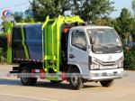 Dongfeng 5CBM 120HP 4X2 6 Wheels Side Loader bucket lifting Truck refuse