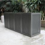 Commercial Extra Large Outdoor Planters Perforated Steel Material