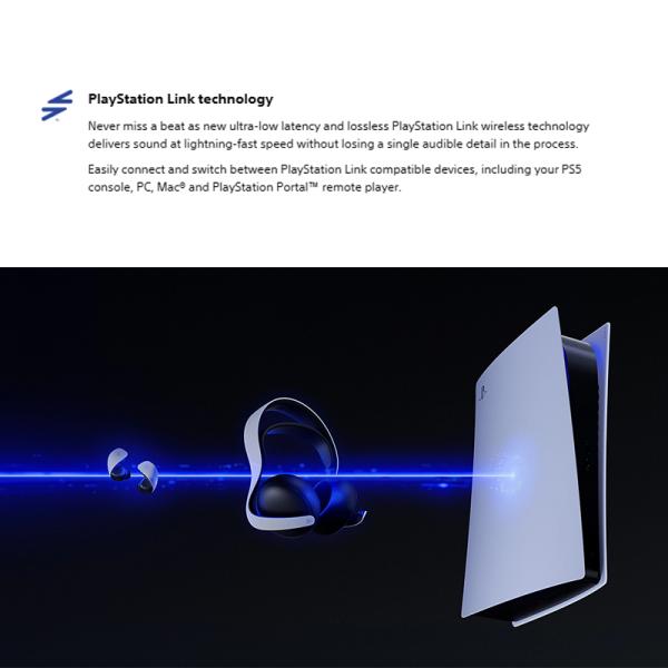 Original So-ny Pulse Wireless Headphone With Dual Noise Cancelling Microphones Play-Station 3D Bluetooth Headset