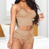 Buy cheap 2 Piece Ladies Comfortable Sling Solid Sexy Lace Sleepwear Suit Seductive Pajama Sets from wholesalers