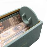 Matt Green Rigid Luxury Cardboard Box For Champagne Whisky Liquor Set Packaging