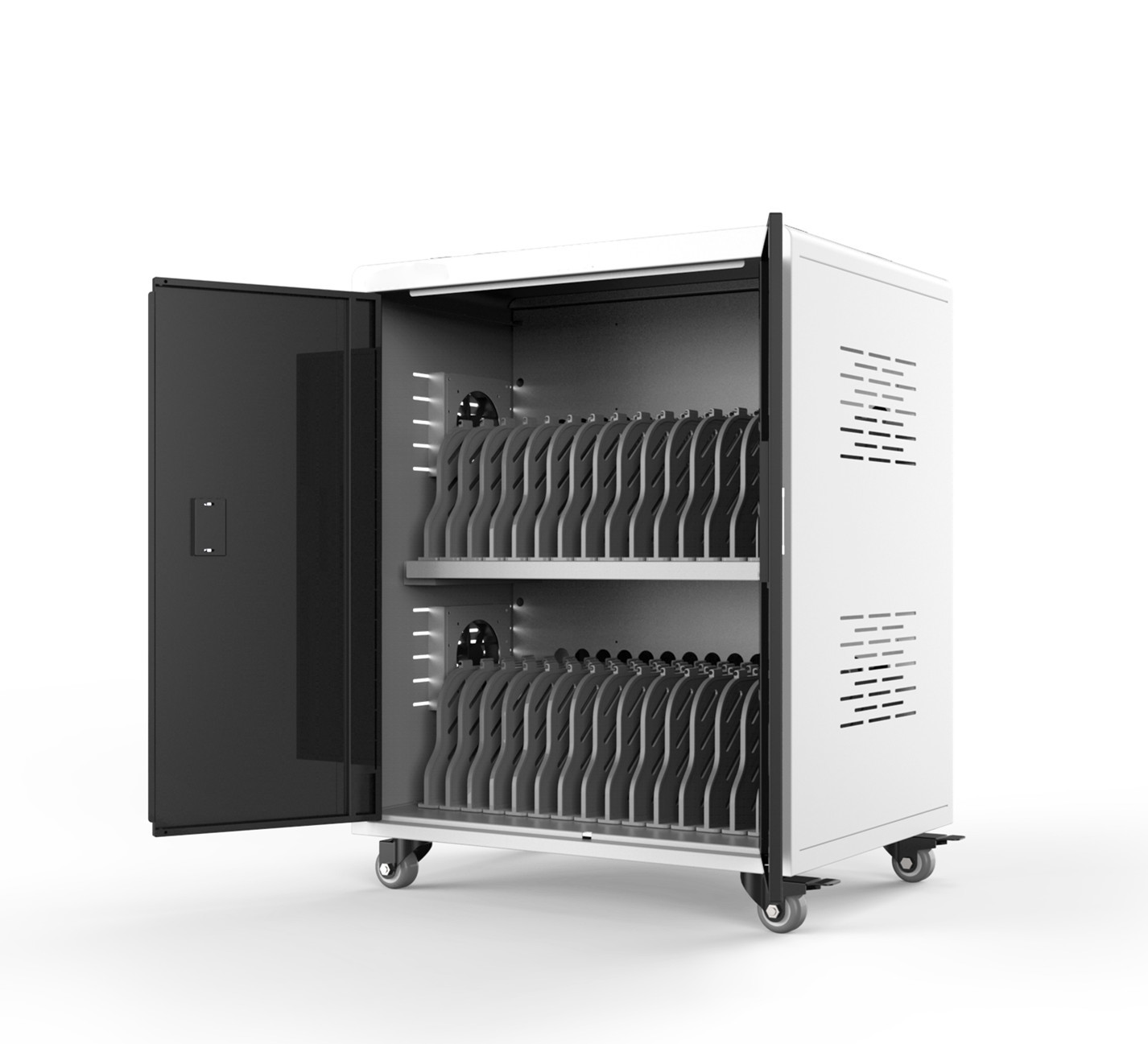 Chromebook Notebook Laptop Charging Cabinet 30 Ports Charging Cart