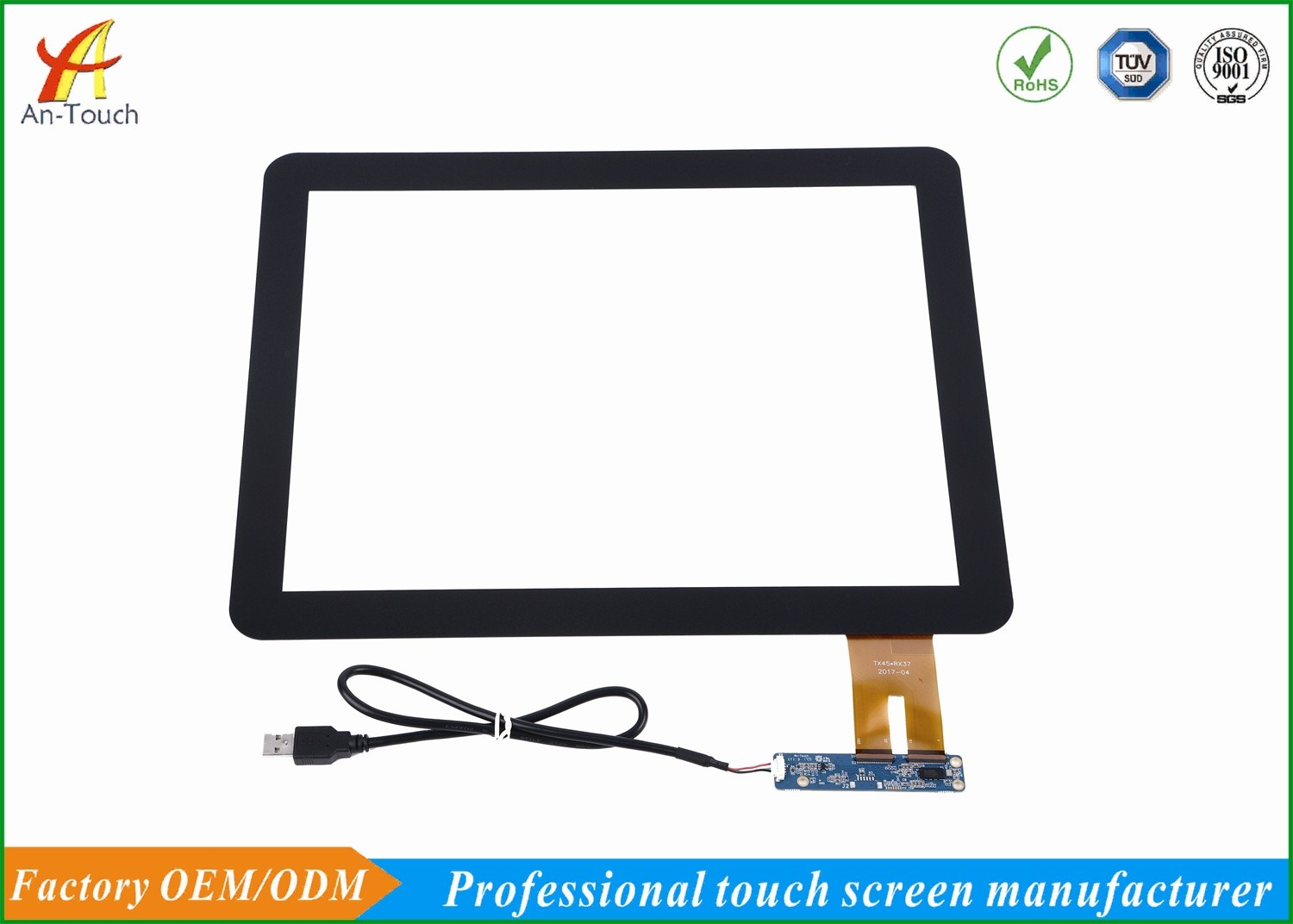 PC Kiosk Touch Panel 15 Inch High Accuracy 348.0*275.5mm Outline Dimension