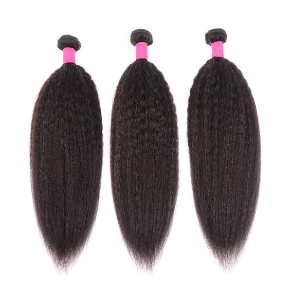 Buy cheap 8 To 30 Inch Brazilian Human Hair Weave Bundles Kinky Straight Style BORUI from wholesalers