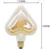Buy cheap Star Heart Vintage Edison LED Bulb 4W Amber LED Dimmable Filament Bulb 2200K from wholesalers