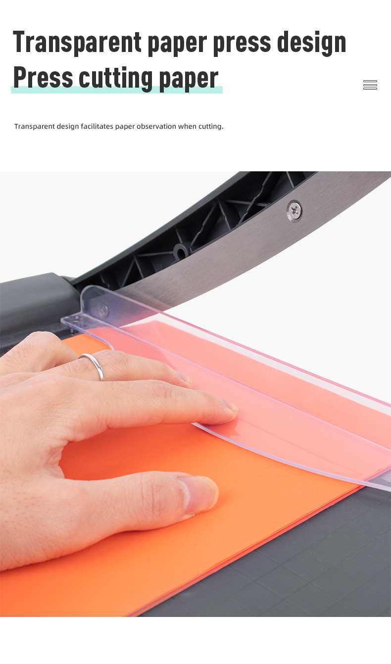 Customized Colorful Engineering Plastic ABS Paper Trimmer with Blade Lock and More