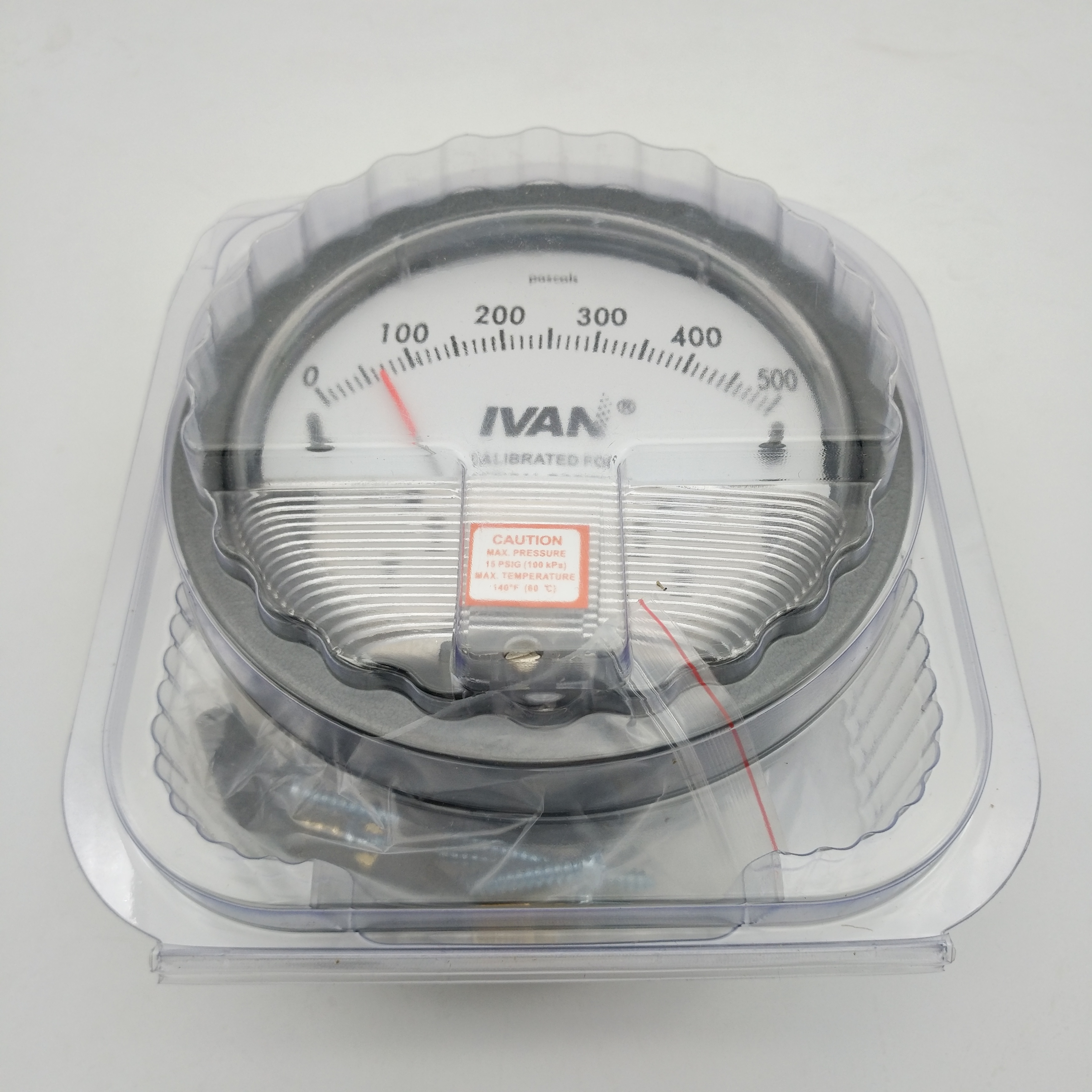 Cast Aluminum Case Differential Pressure Gauge for 15PSI Max. Pressure in Industrial