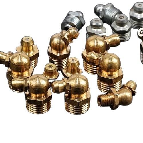 Buy cheap Universal Car Fitment Straight Brass Hydraulic Grease Nipple M6 M8 M10 for Heavy Duty Drive Excavator Truck OE NO. Standard from wholesalers