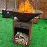 Buy cheap Outdoor Use Easy To Clean Steel BBQ Grill With 1200mm Diameter Cooking Plate Corten Steel from wholesalers