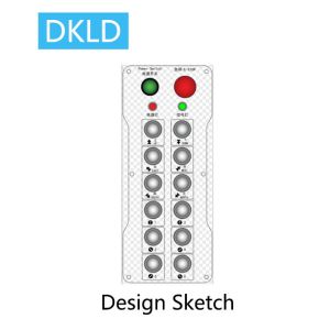 Twelve-way dual speed switch industrial remote control