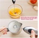 Handheld Electric Milk Frother Stainless Steel 304 Whisk Head Coffee Cappuccino