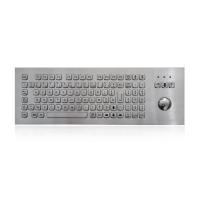 Buy cheap 100 Key Stainless Steel Keyboard With Optical Mechanical Trackball Waterproof product