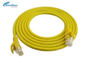 China Yellow Ethernet Network Patch Cable , Internet Ethernet Patch Cable Wiring on sale