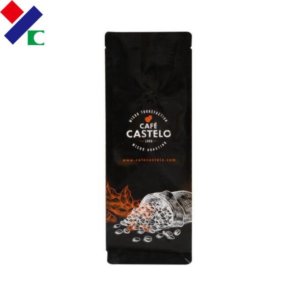 100g 5lb Aluminium Foil Coffee Stand Up Pouches , Custom Coffee Bean Bags With