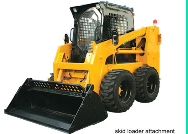 Buy cheap Enclosed Operator Cab Skid Steer for Rent , 4 in 1 bucket Skid Steer Track Loaders from wholesalers