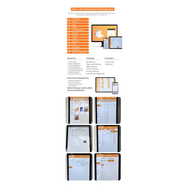 Hanbu 8 Inch Handheld POS Terminal with 4GB RAM 64GB SSD Android 12