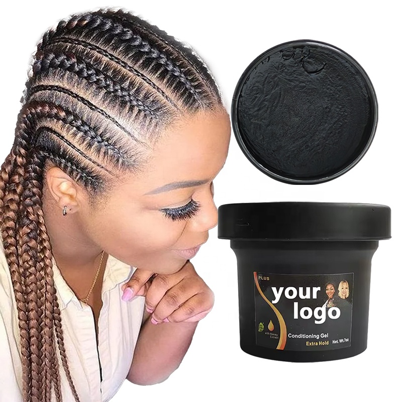 Gender-Neutral Hair Conditioning Gel for Strong Hold and Braid Control Private Label