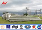 Single Circuit 69kv Commercial Light Galvanized Steel Pole 400mm Length Bitumen