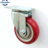 Buy cheap PVC Industrial Dolly Wheels Red 4" Rubber Caster Wheels Heavy Duty for Forklift from wholesalers