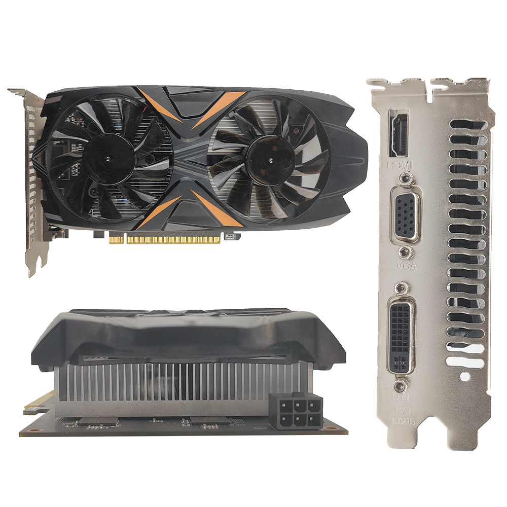 PCWINMAX GeForce GT 740 Original 2GB GDDR3 128Bit Dual Fan Desktop VGA HD DVI Output Graphics Card Support OEM