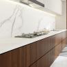 Buy cheap Customized Minimalist Quartz Stone Wooden Kitchen Cabinets from wholesalers