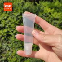 Buy cheap Custom LOGO Black Silver Clear cap lipgloss tube private label 5ml 8ml 10ml 15ml product