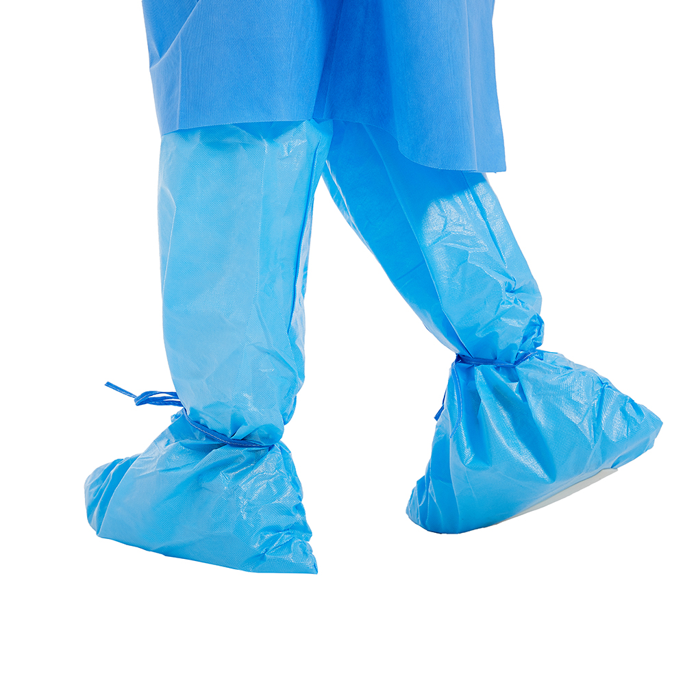 CE Disposable Boot Cover , PP Hospital Booties Shoe Covers