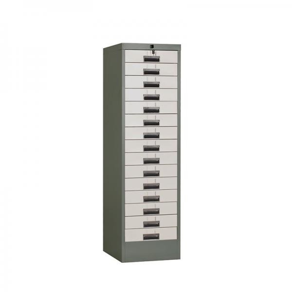 Non Knock Down Vertical Steel Filing Cabinets 15 Drawer H1324mm